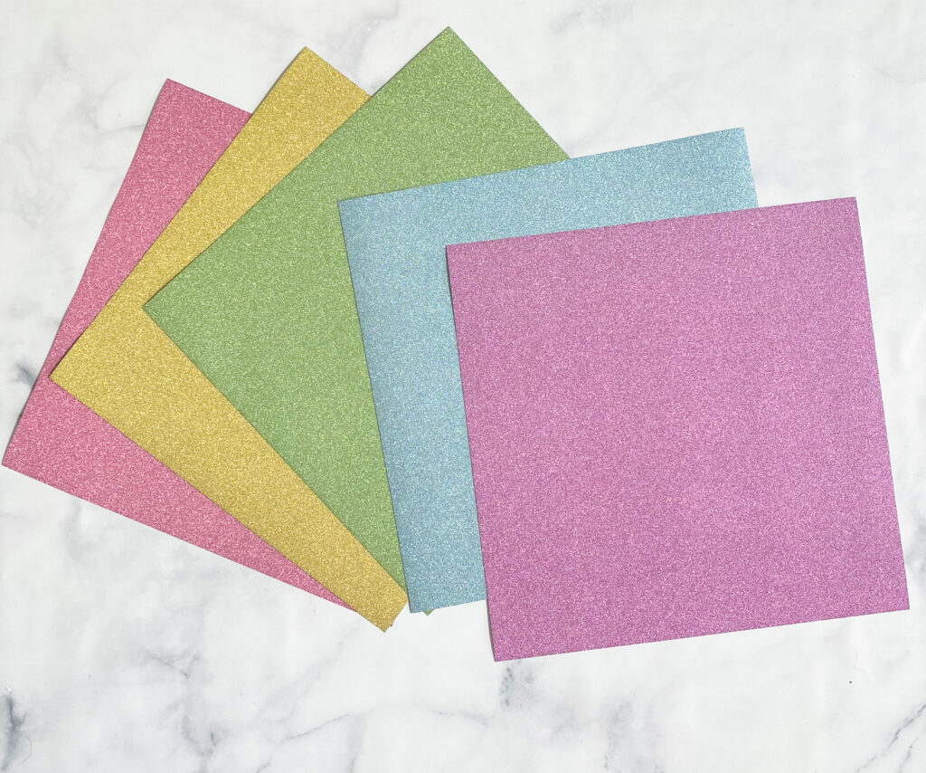 30 Sheets Glitter Cardstock Paper Sparkle Card Stock Thick Shinny Craft  Paper 6 Colors for Cricut Card Making Paper Crafting (Greens)