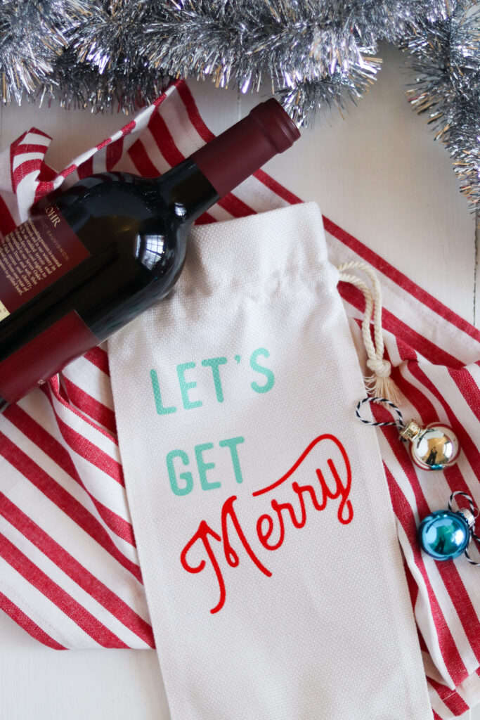 let's get merry wine bag