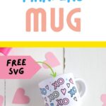 heart and XOXO mug with markers