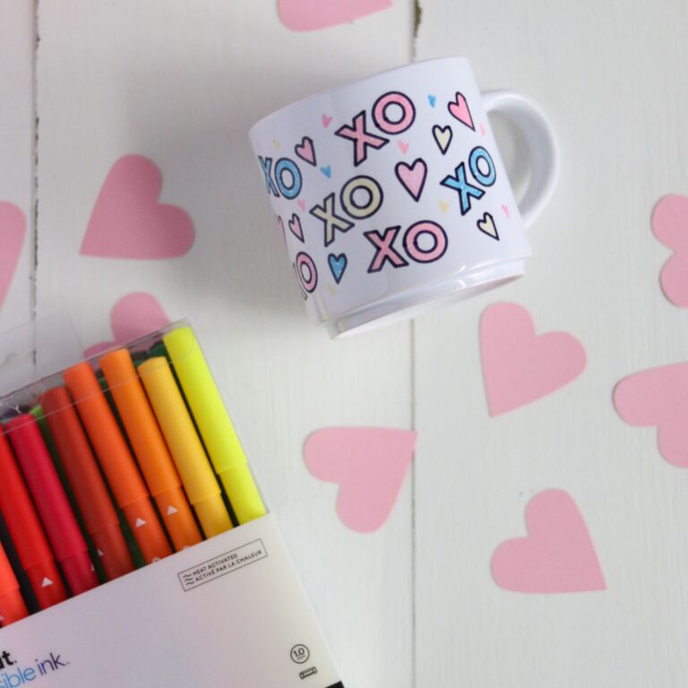infusible marker pack and mug with XOXO design