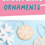 snowflake ornaments made with vinyl